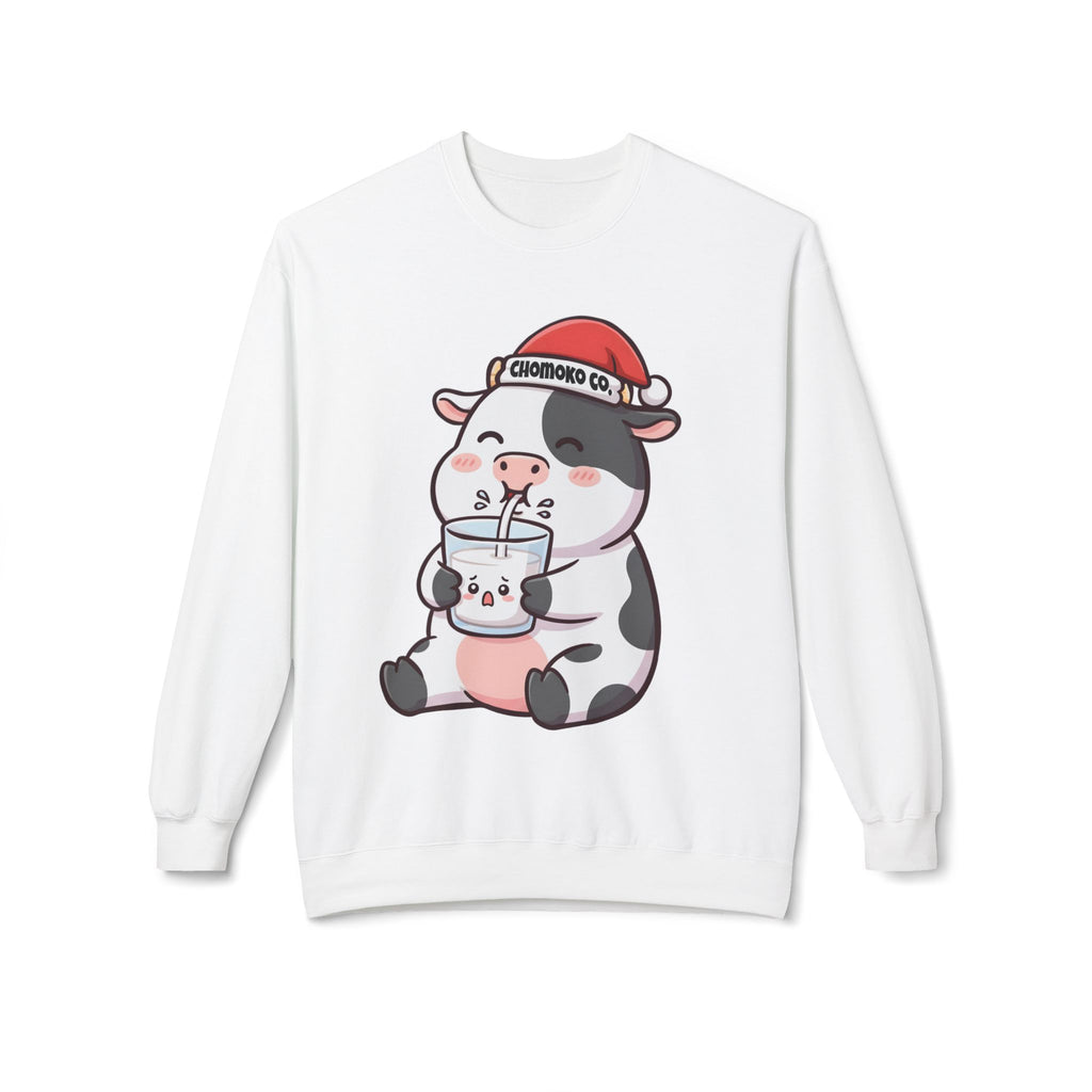 Kolby with Santa hat Unisex Midweight Softstyle Fleece Crewneck Sweatshirt