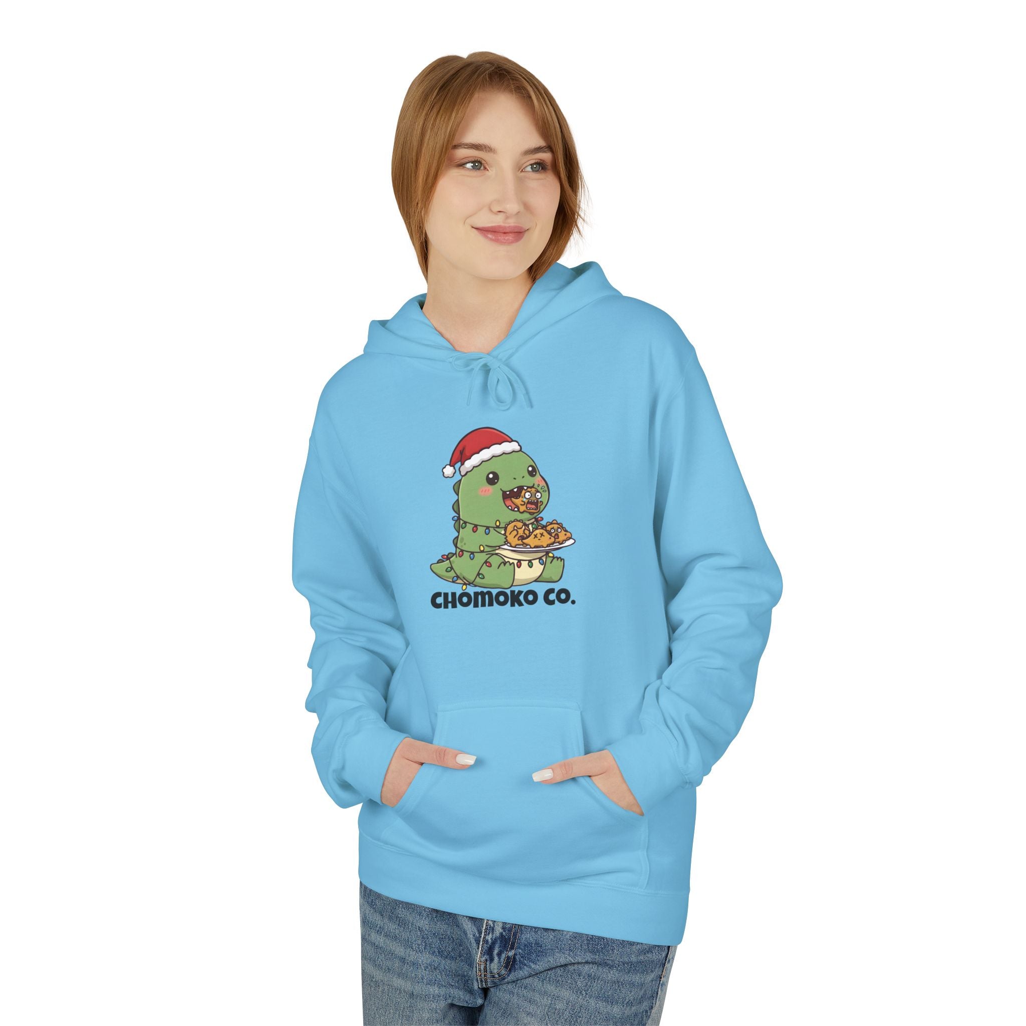 Tatsu with Christmas lights Unisex Midweight Softstyle Fleece Hoodie