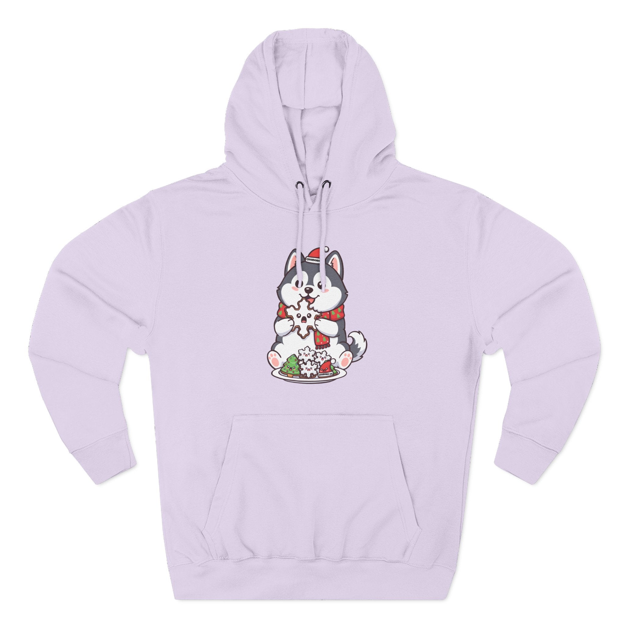 Koda eating Sugar cookies Three-Panel Fleece Hoodie