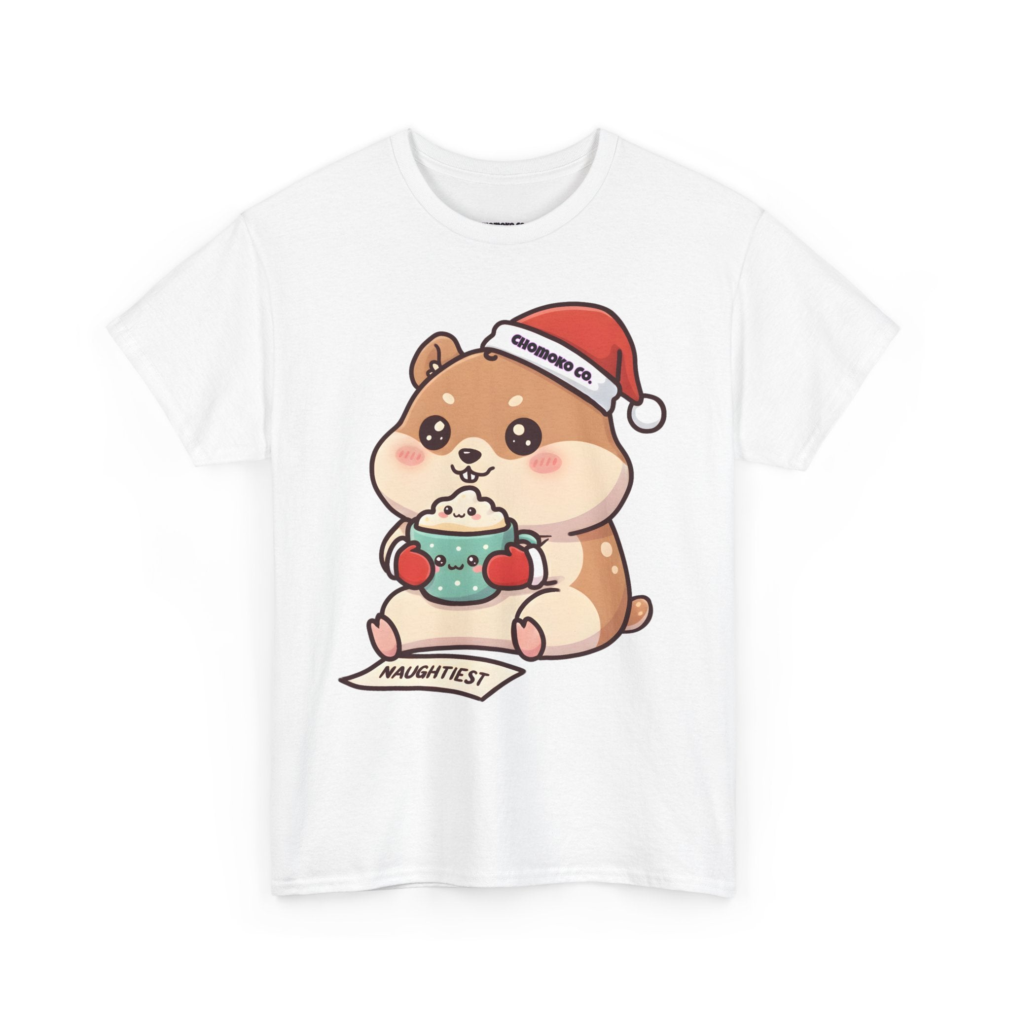 Atsu drinking Eggnog Sharing Tee | Christmas Cute Holiday Shirt