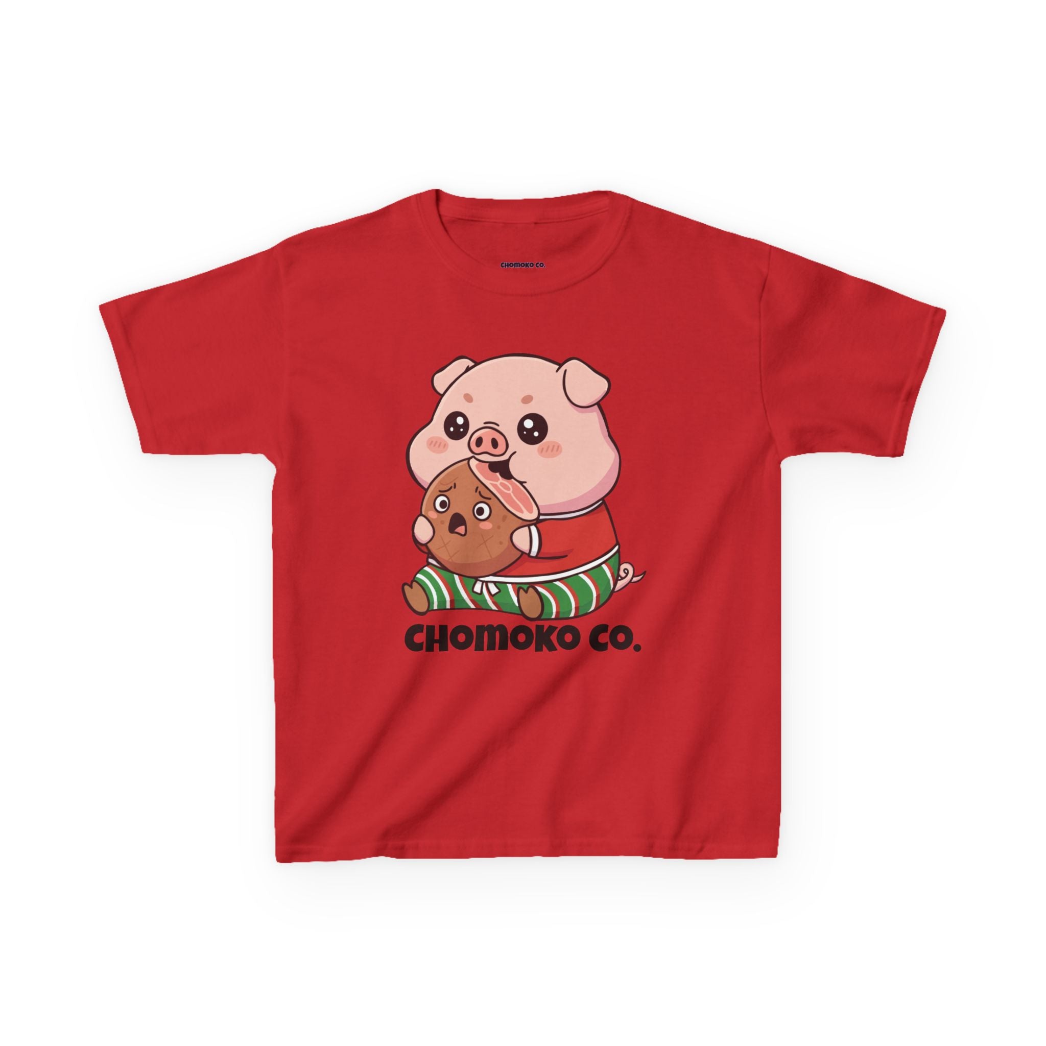Okui in Christmas pajamas Kids Heavy Cotton™ Tee
