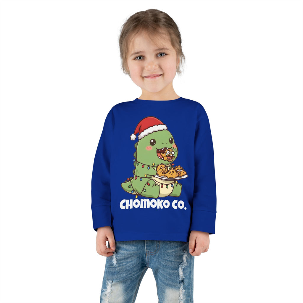 Tatsu with Christmas lights Toddler Long Sleeve Tee