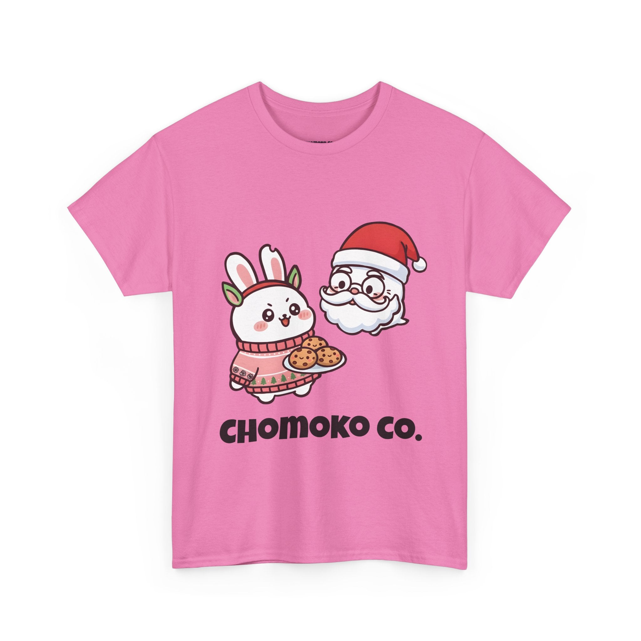 Chomoko and Oji Cookie Sharing Tee | Christmas Cute Holiday Shirt