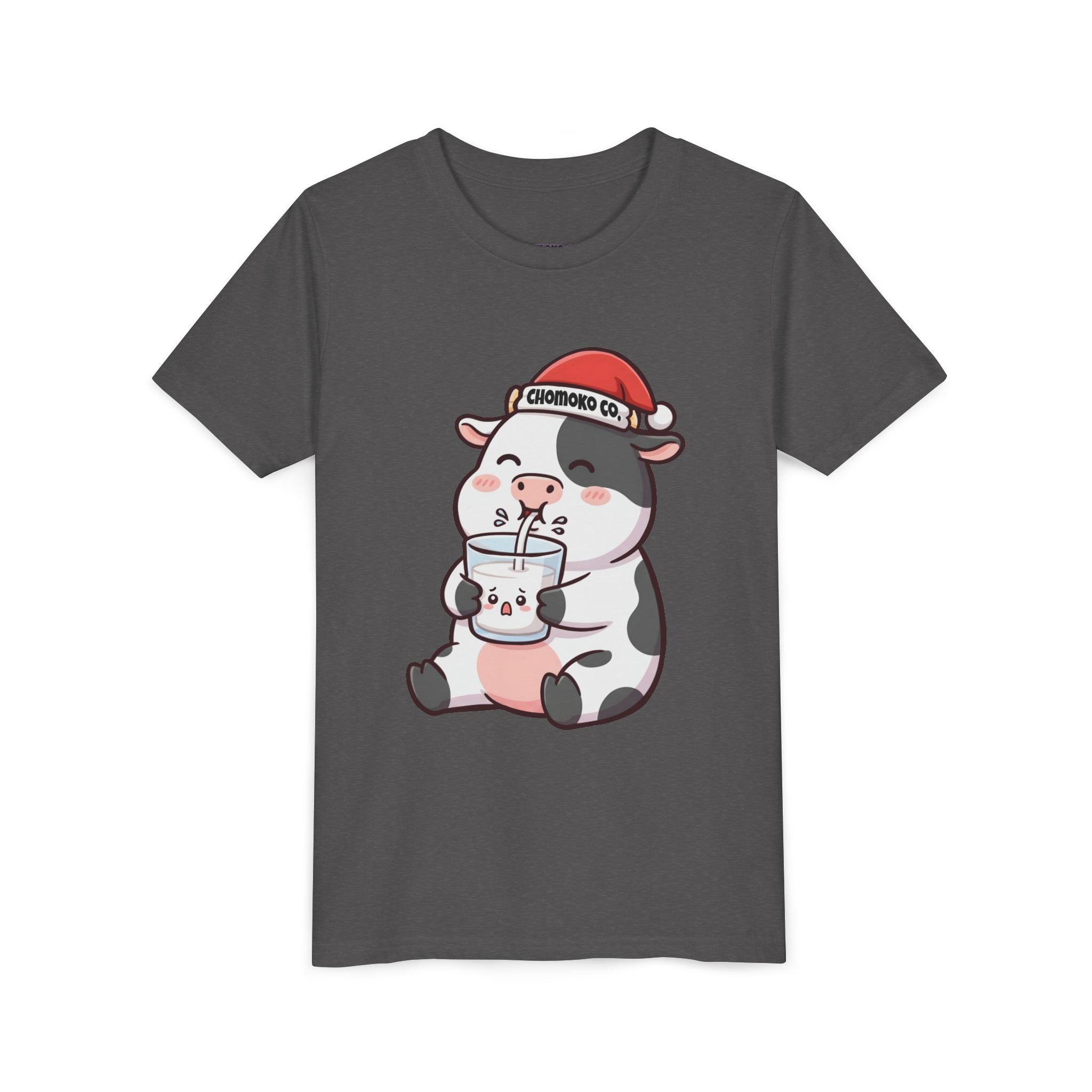 Kolby with Santa hat Youth Short Sleeve Tee
