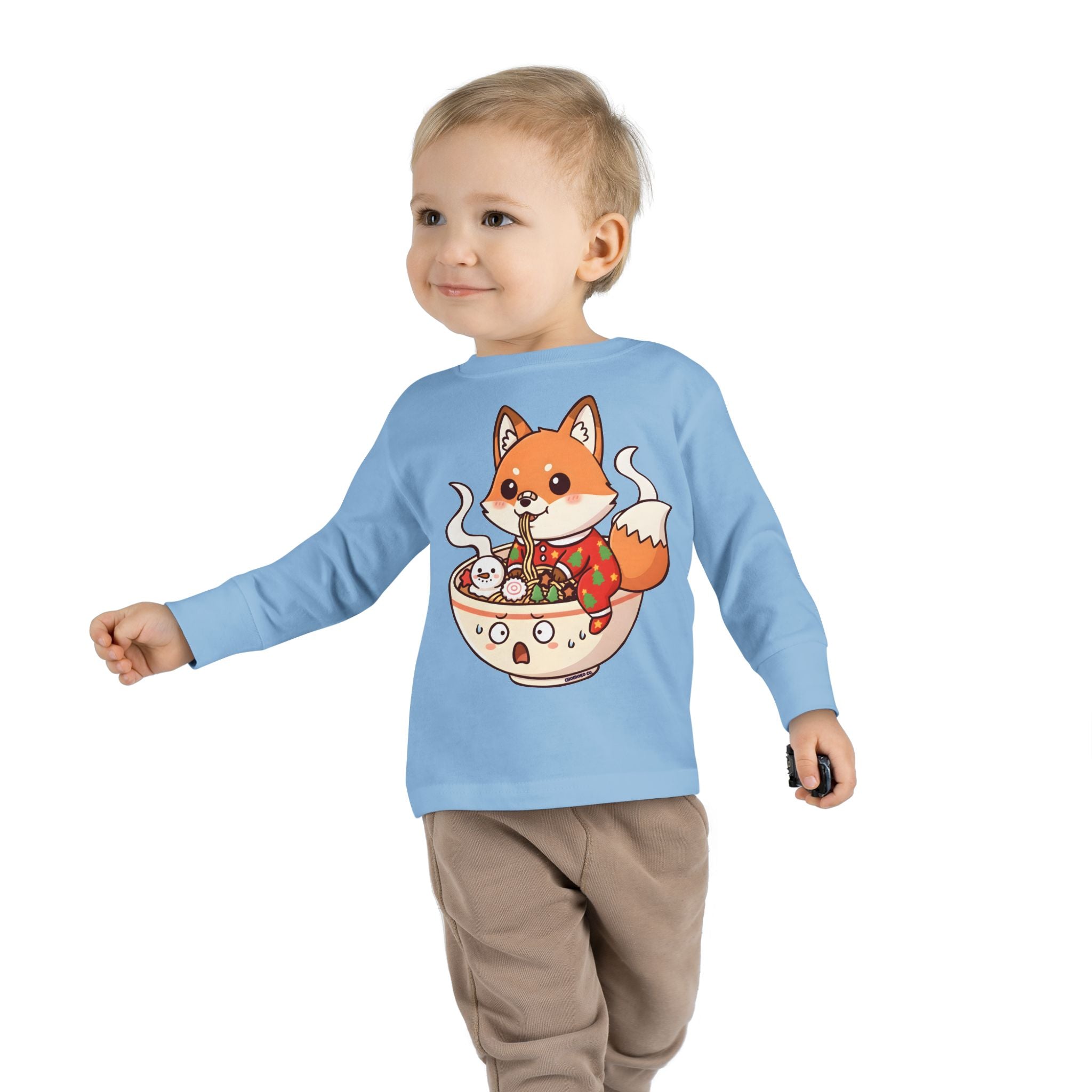 Sumi in Christmas pajamas Toddler Long Sleeve Tee