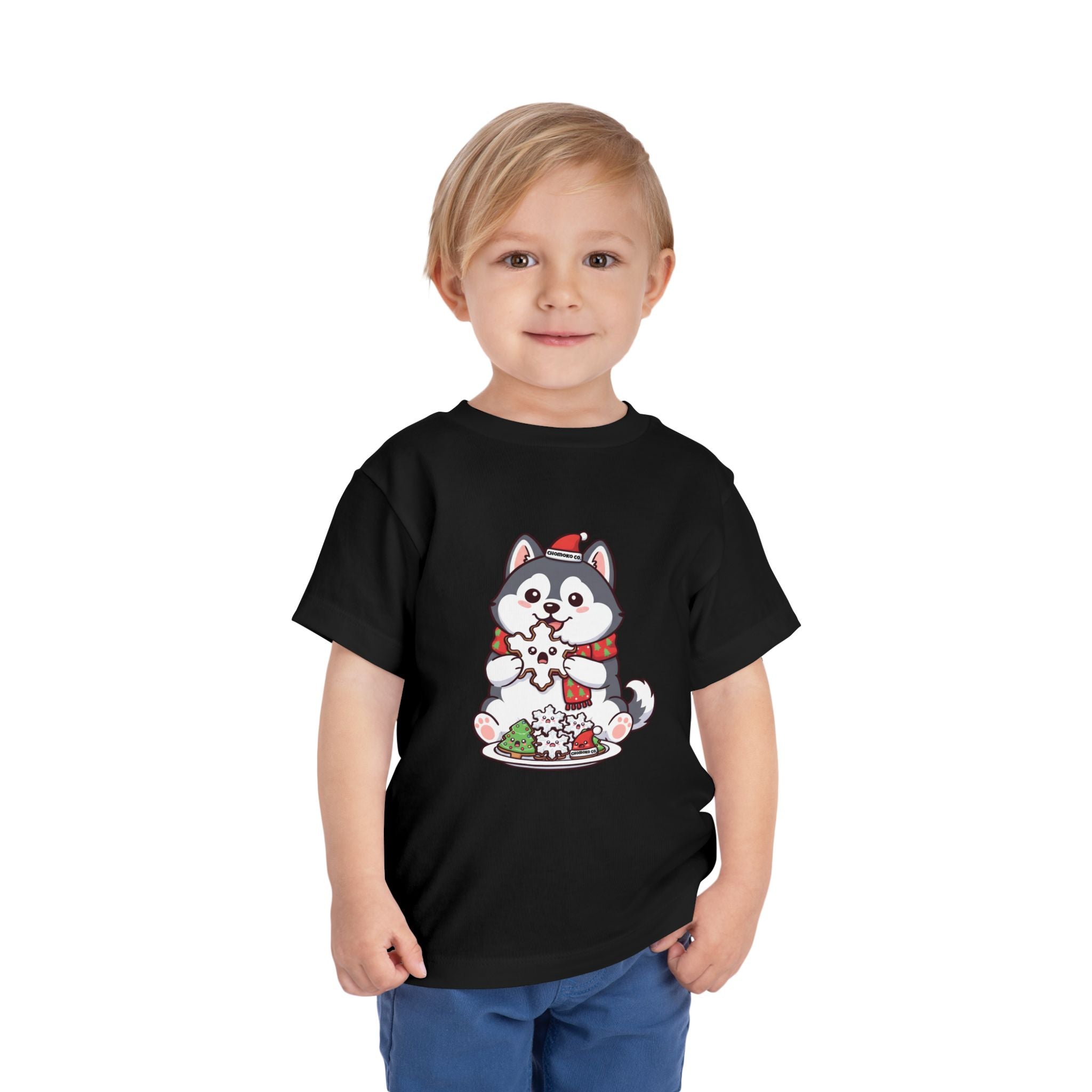 Koda eating Sugar cookies Toddler Short Sleeve Tee