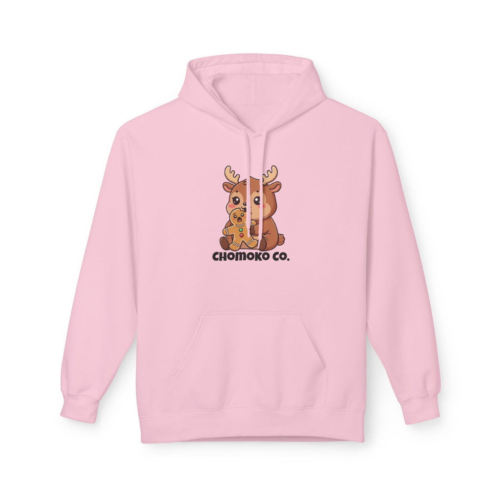 Haru eating a Gingerbread Man Unisex Midweight Softstyle Fleece Hoodie