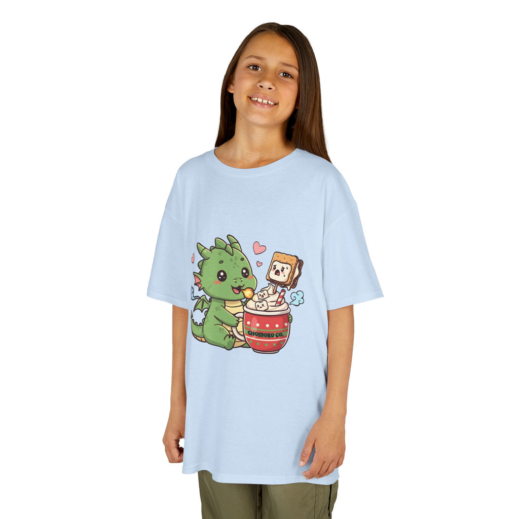 Rinzu drinking Hot chocolate Kids Heavy Cotton™ Tee