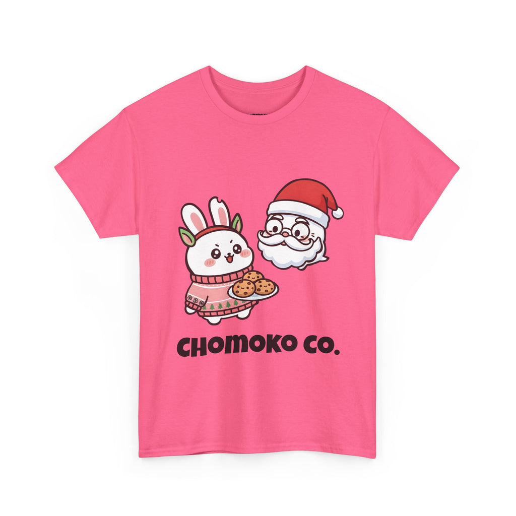 Chomoko and Oji Cookie Sharing Tee | Christmas Cute Holiday Shirt