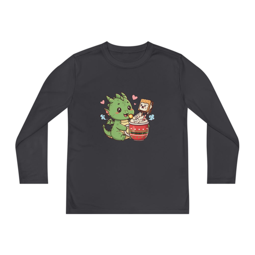 Rinzu drinking Hot chocolate Youth Long Sleeve Competitor Tee