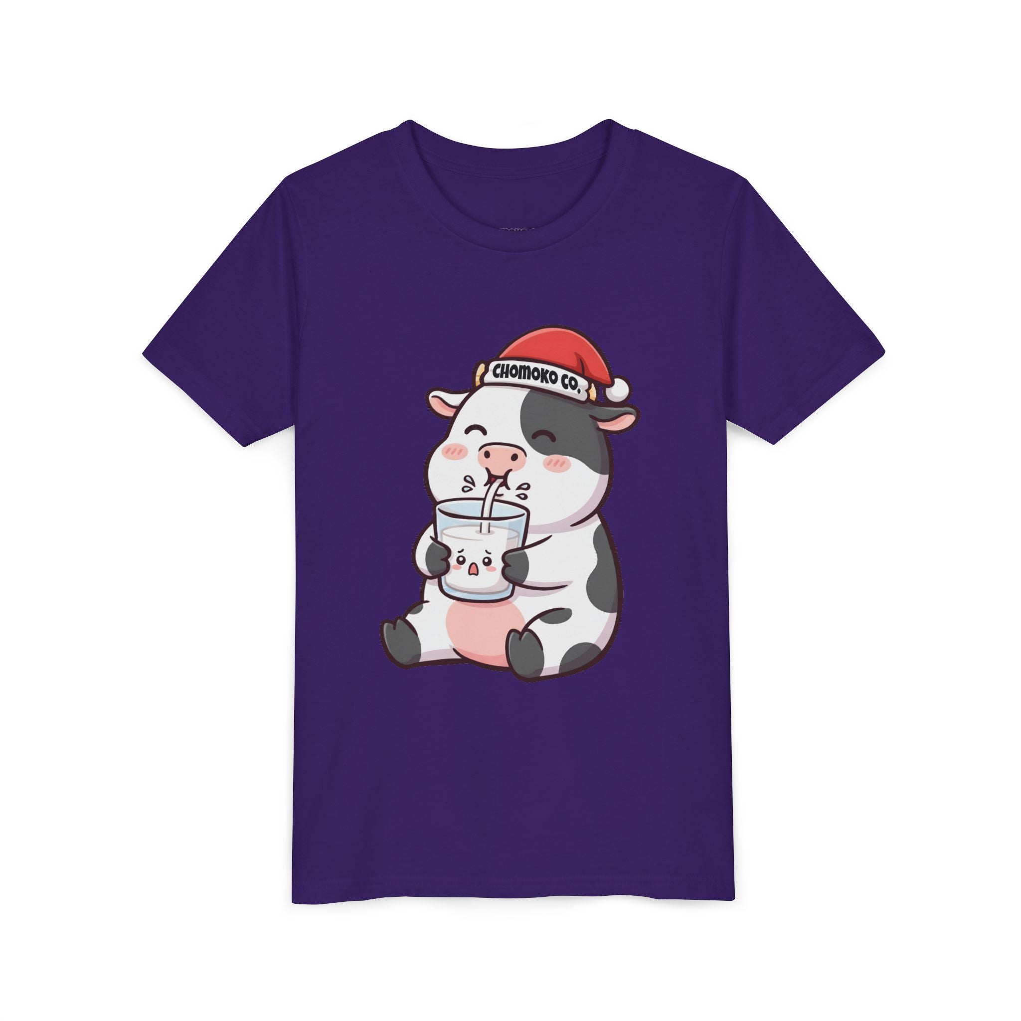 Kolby with Santa hat Youth Short Sleeve Tee