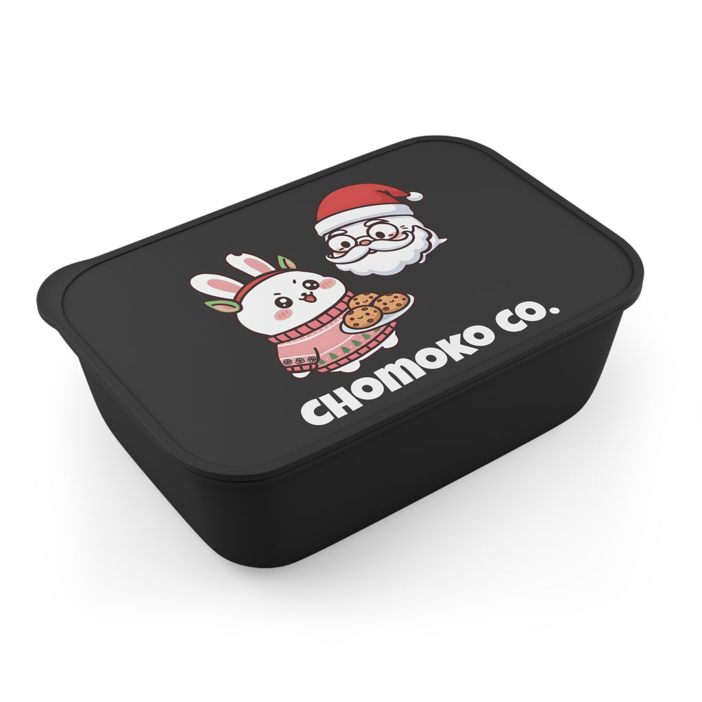 Chomoko and Santa Oji PLA Bento Box with Band and Utensils