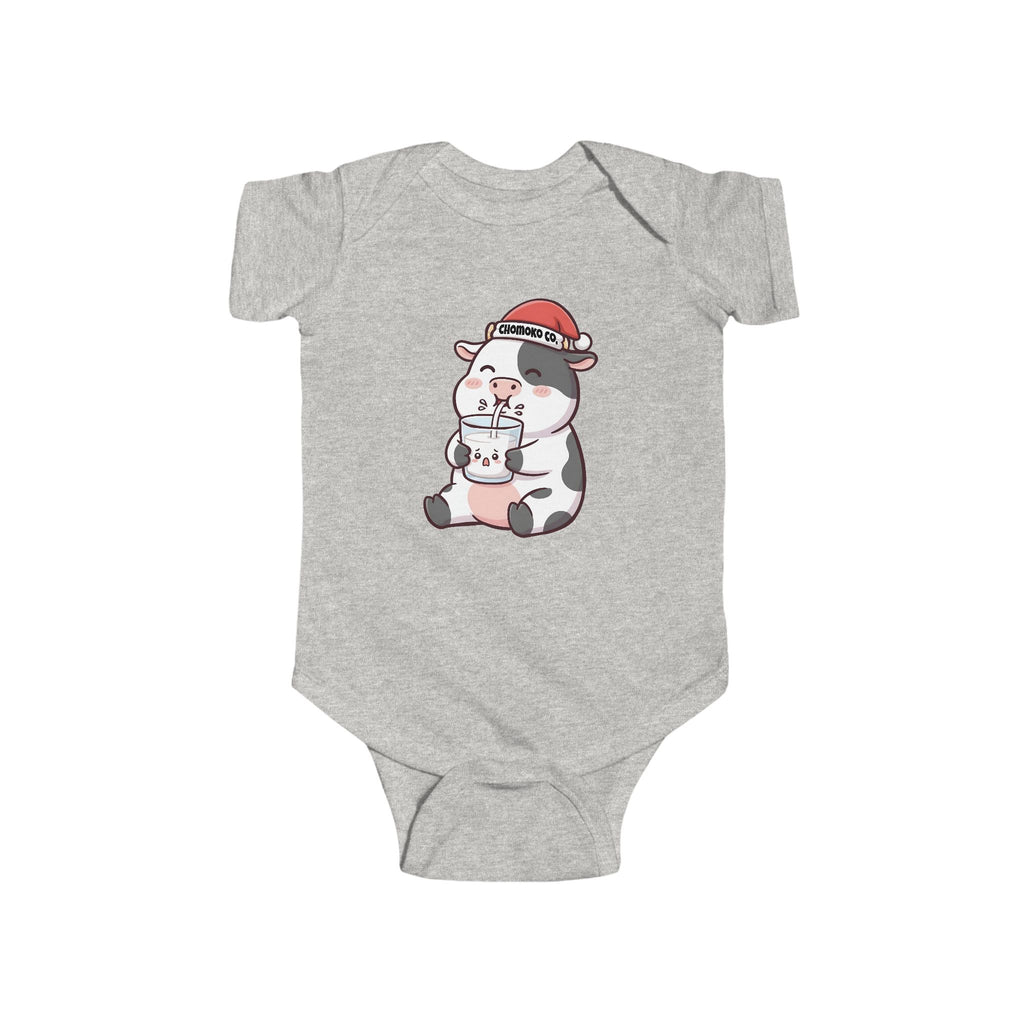 Kolby with Santa hat Infant Fine Jersey Bodysuit