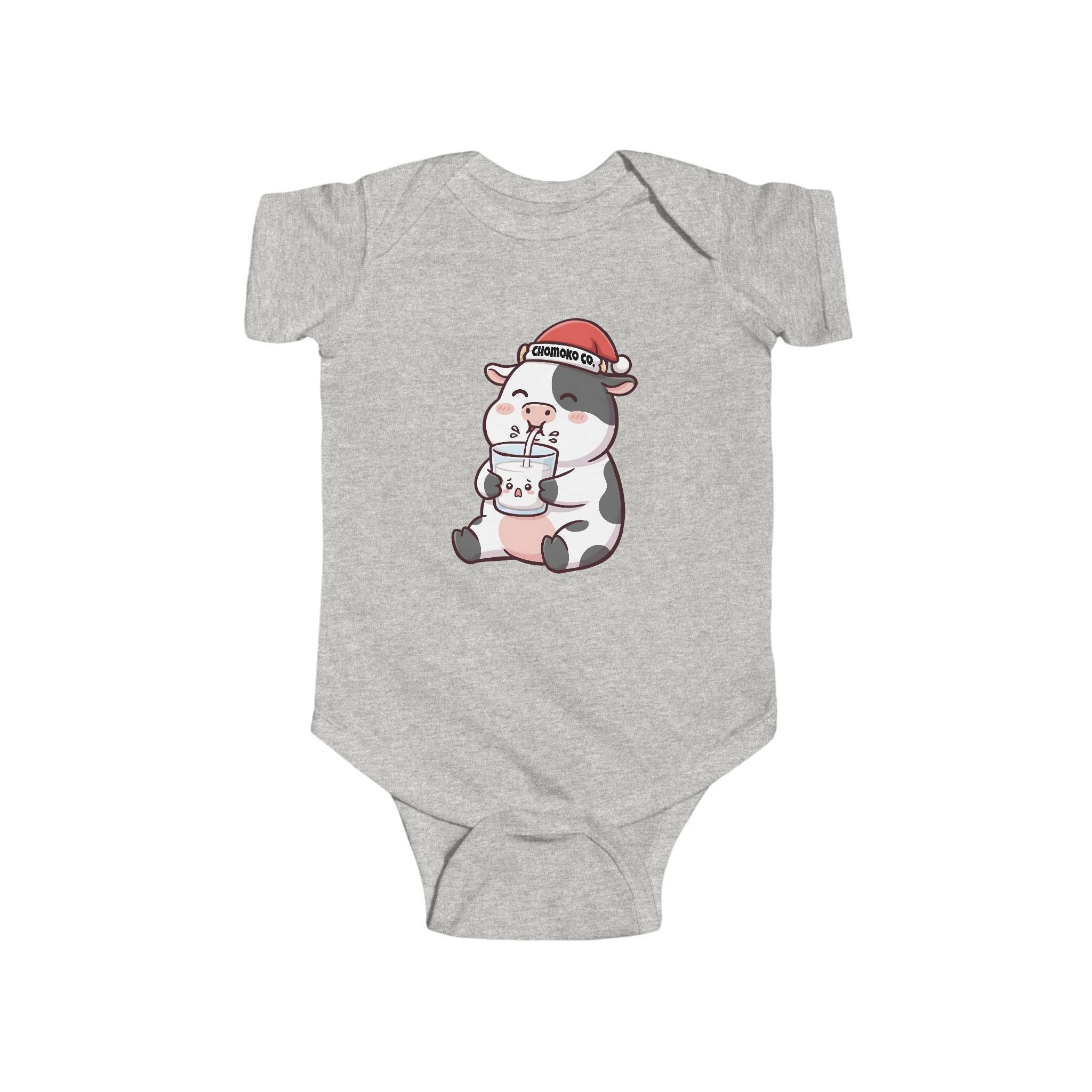 Kolby with Santa hat Infant Fine Jersey Bodysuit