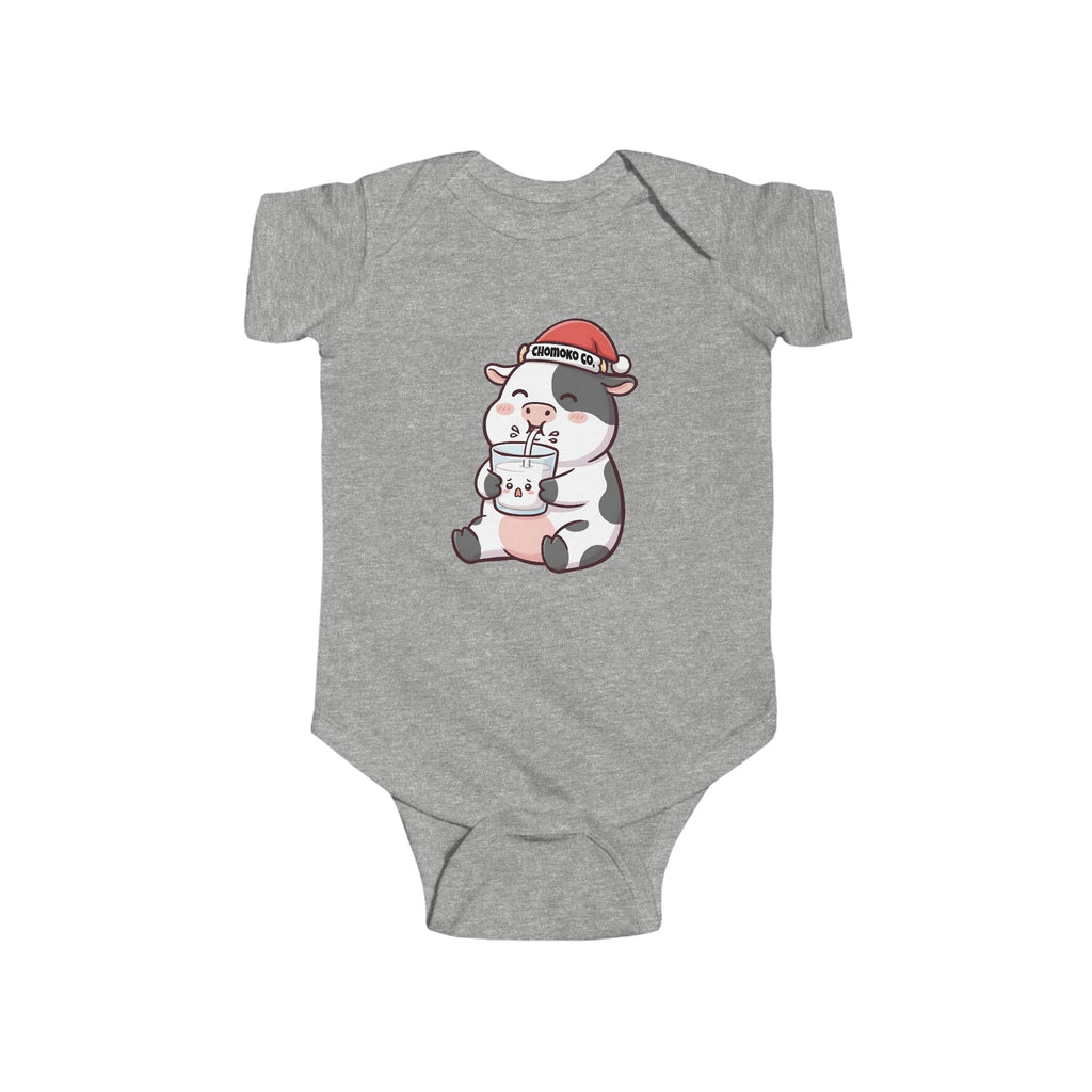 Kolby with Santa hat Infant Fine Jersey Bodysuit