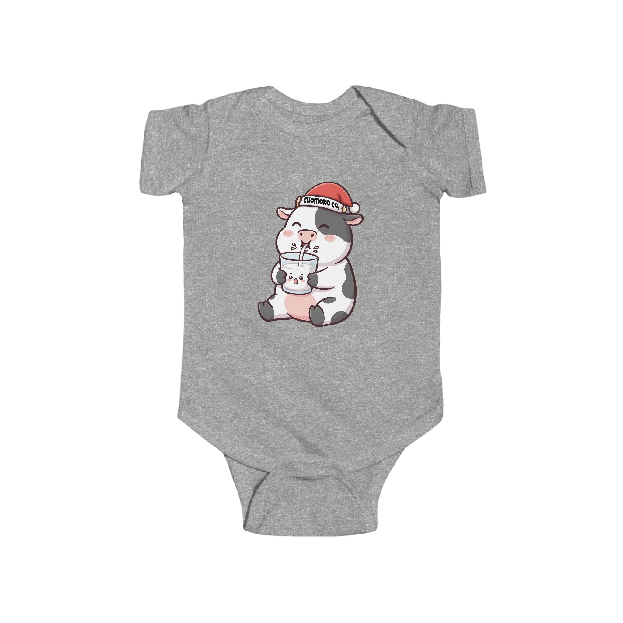 Kolby with Santa hat Infant Fine Jersey Bodysuit