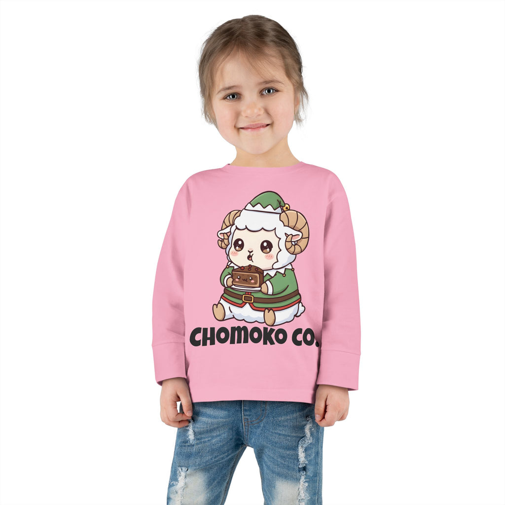 Bashi in an elf costume Toddler Long Sleeve Tee