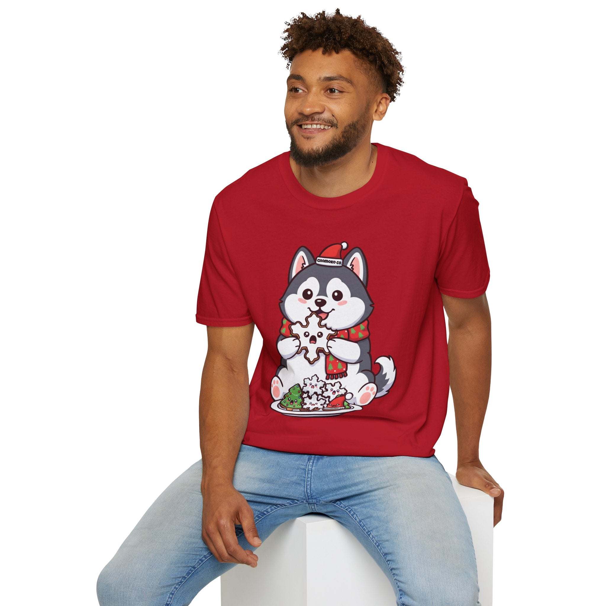 Koda eating Sugar cookies Unisex Softstyle T-Shirt