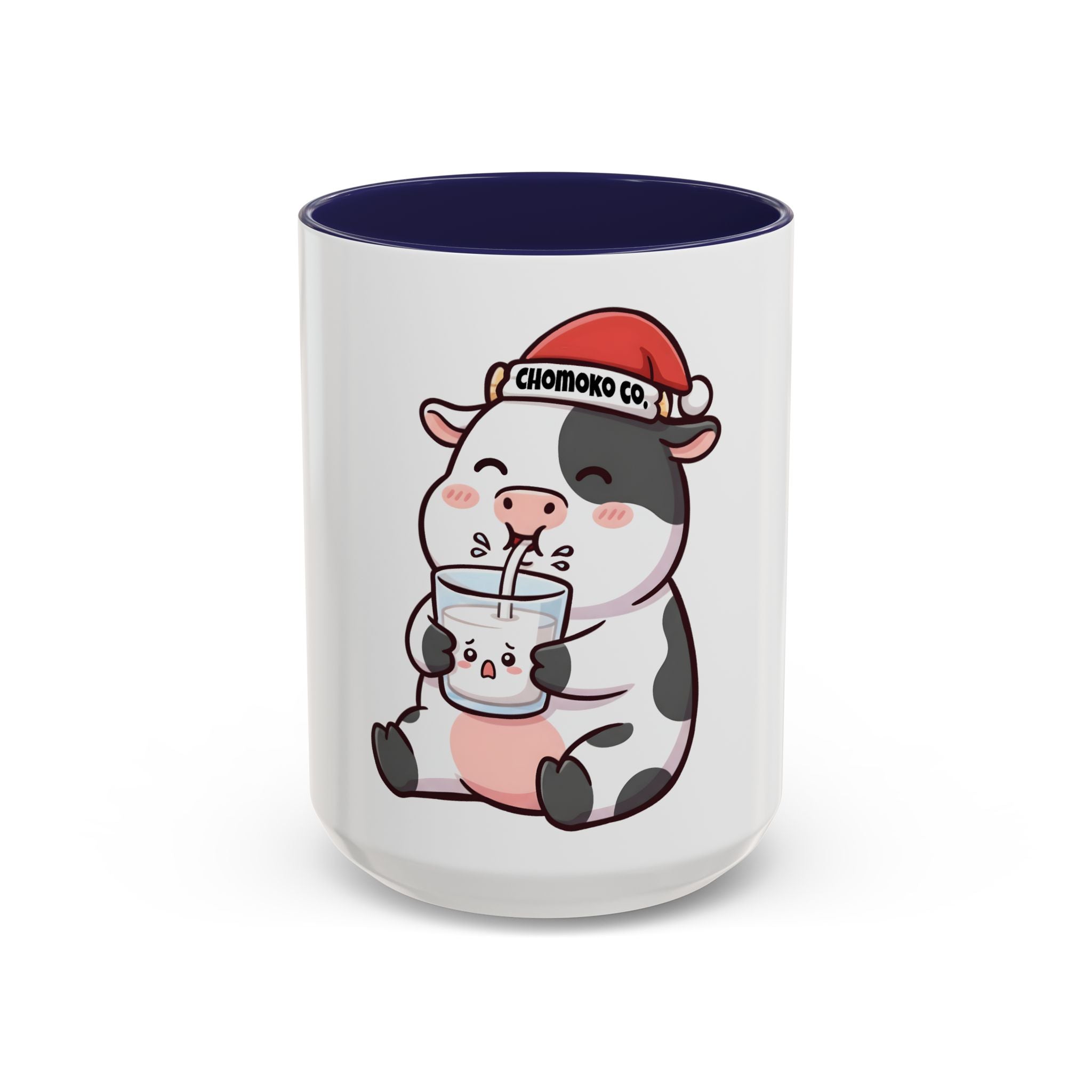 Kolby with Santa hat Accent Coffee Mug (11, 15oz)