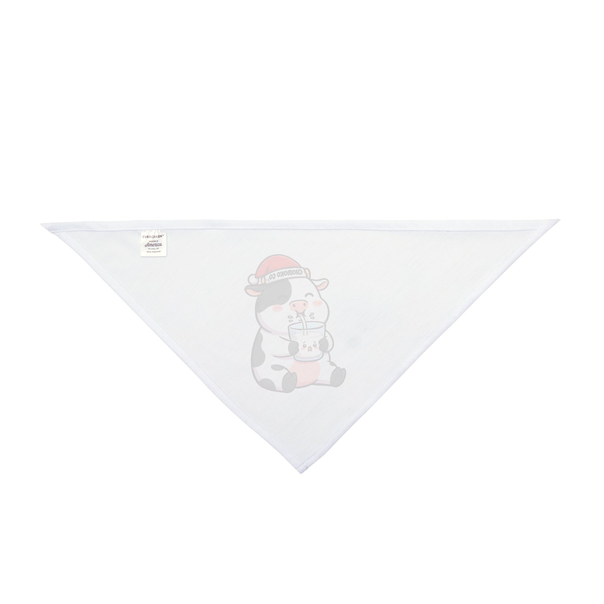 Kolby drinking milk Pet Bandana