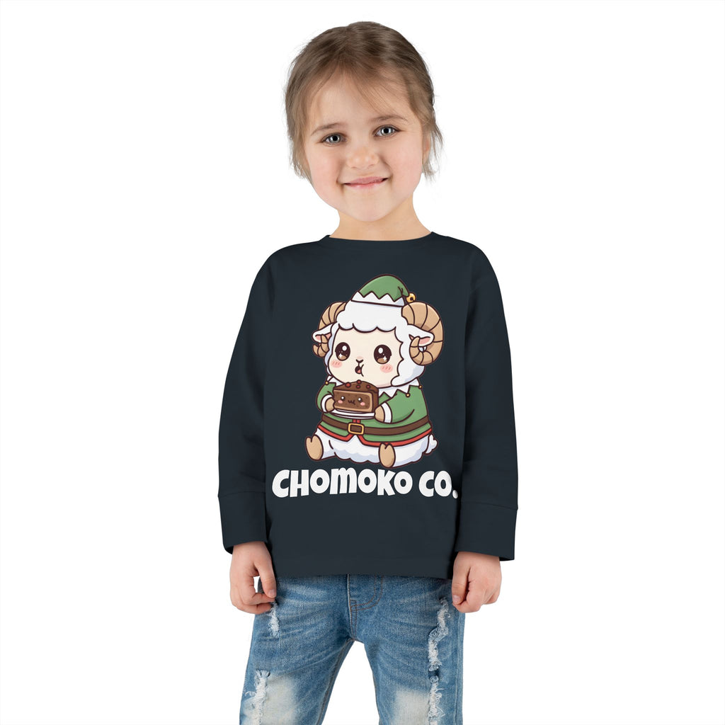 Bashi in an elf costume Toddler Long Sleeve Tee