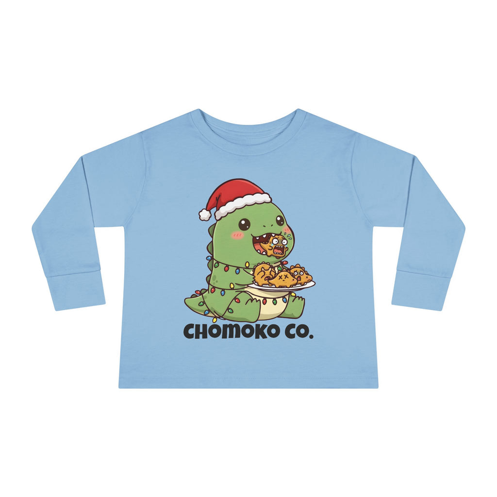 Tatsu with Christmas lights Toddler Long Sleeve Tee