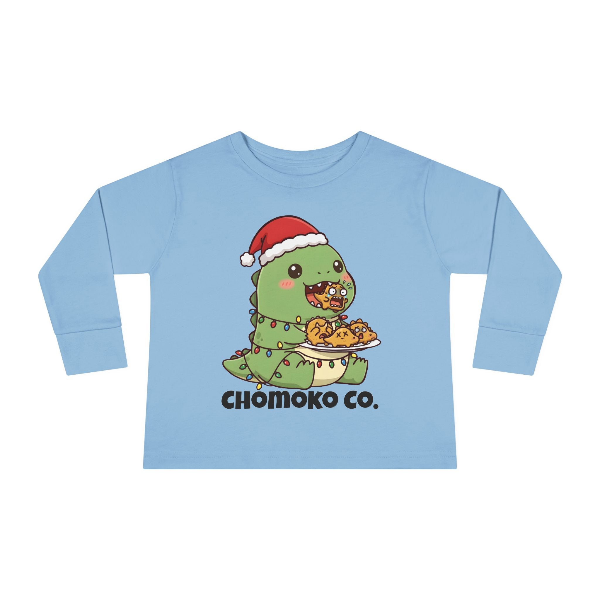 Tatsu with Christmas lights Toddler Long Sleeve Tee