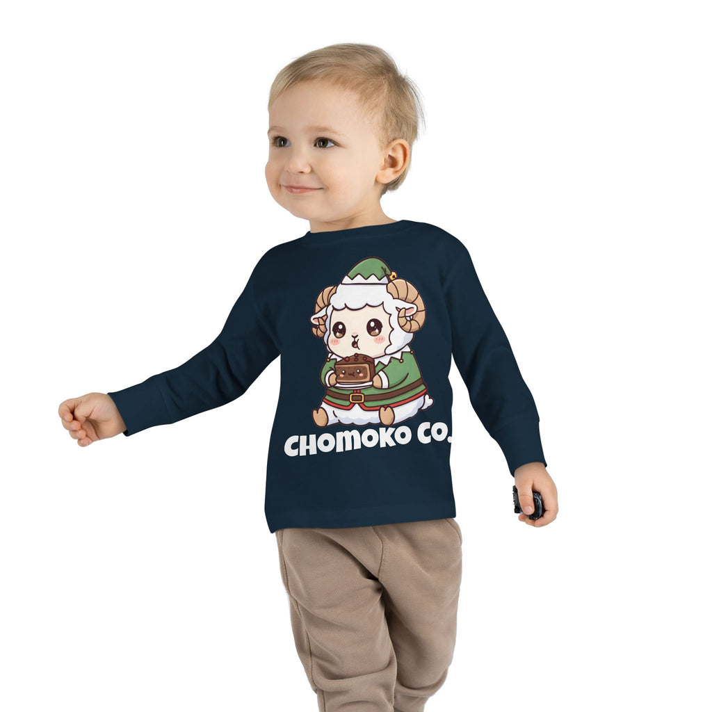Bashi in an elf costume Toddler Long Sleeve Tee