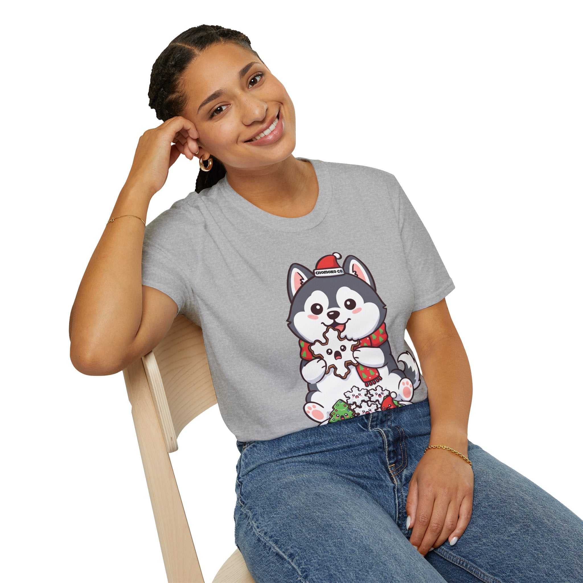 Koda eating Sugar cookies Unisex Softstyle T-Shirt
