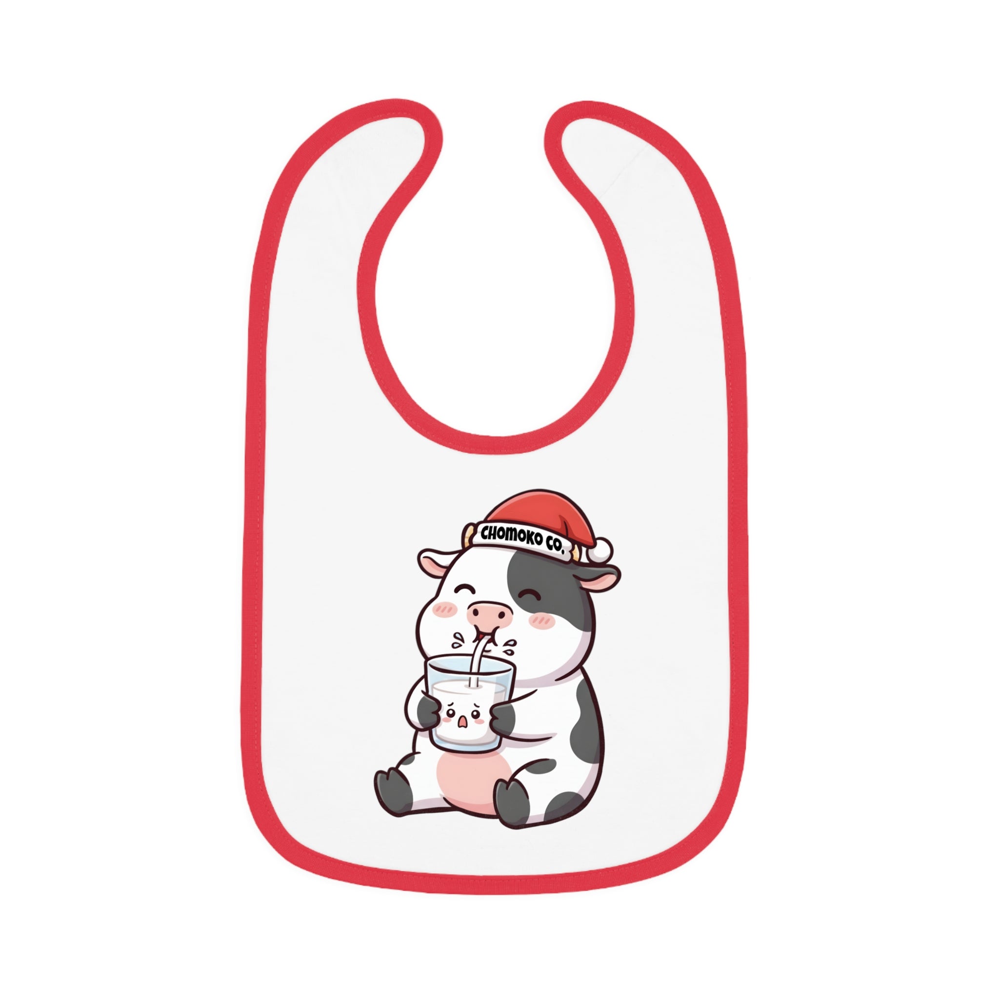 Kolby with Santa hat Baby Bib