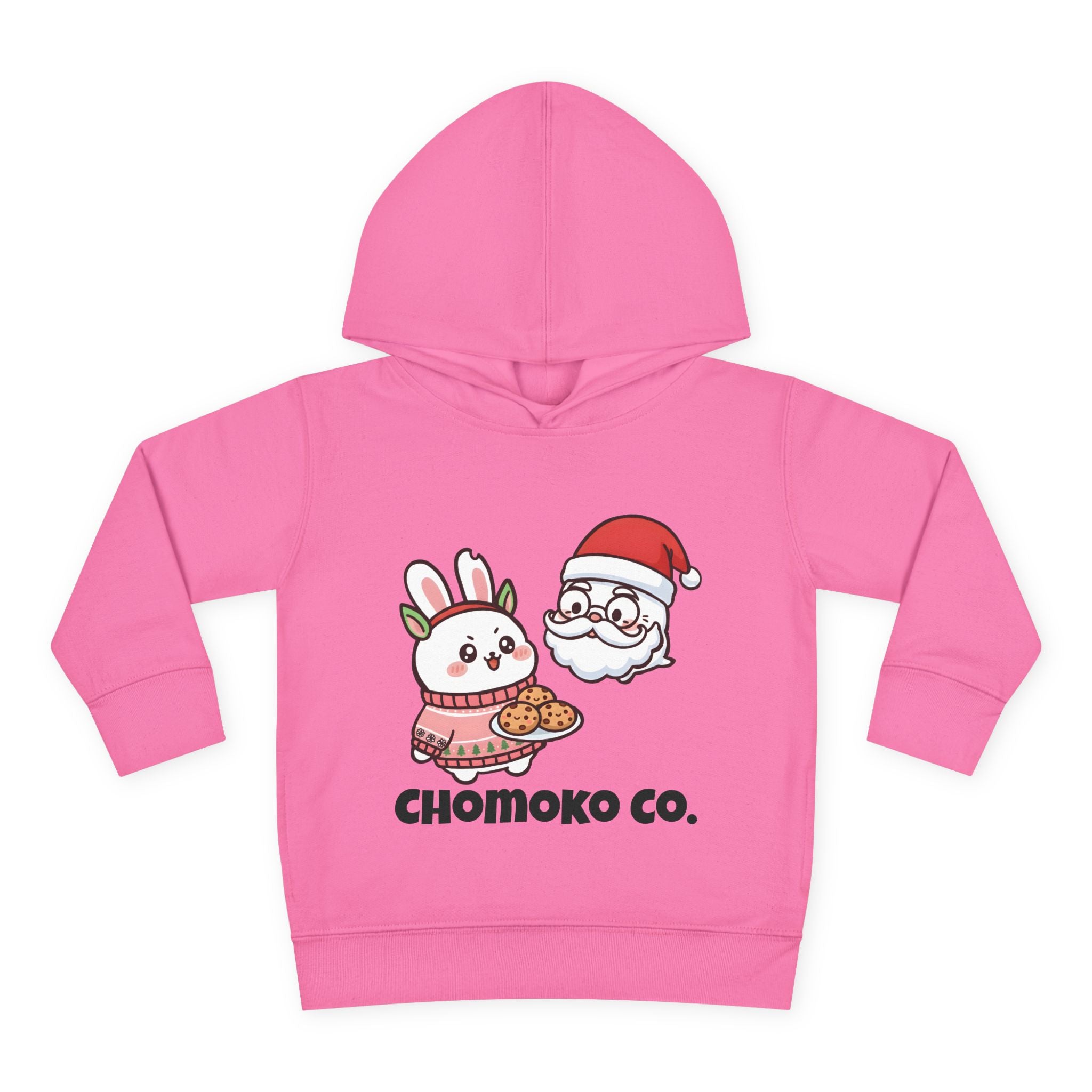 Chomoko and Santa Oji Toddler Pullover Fleece Hoodie