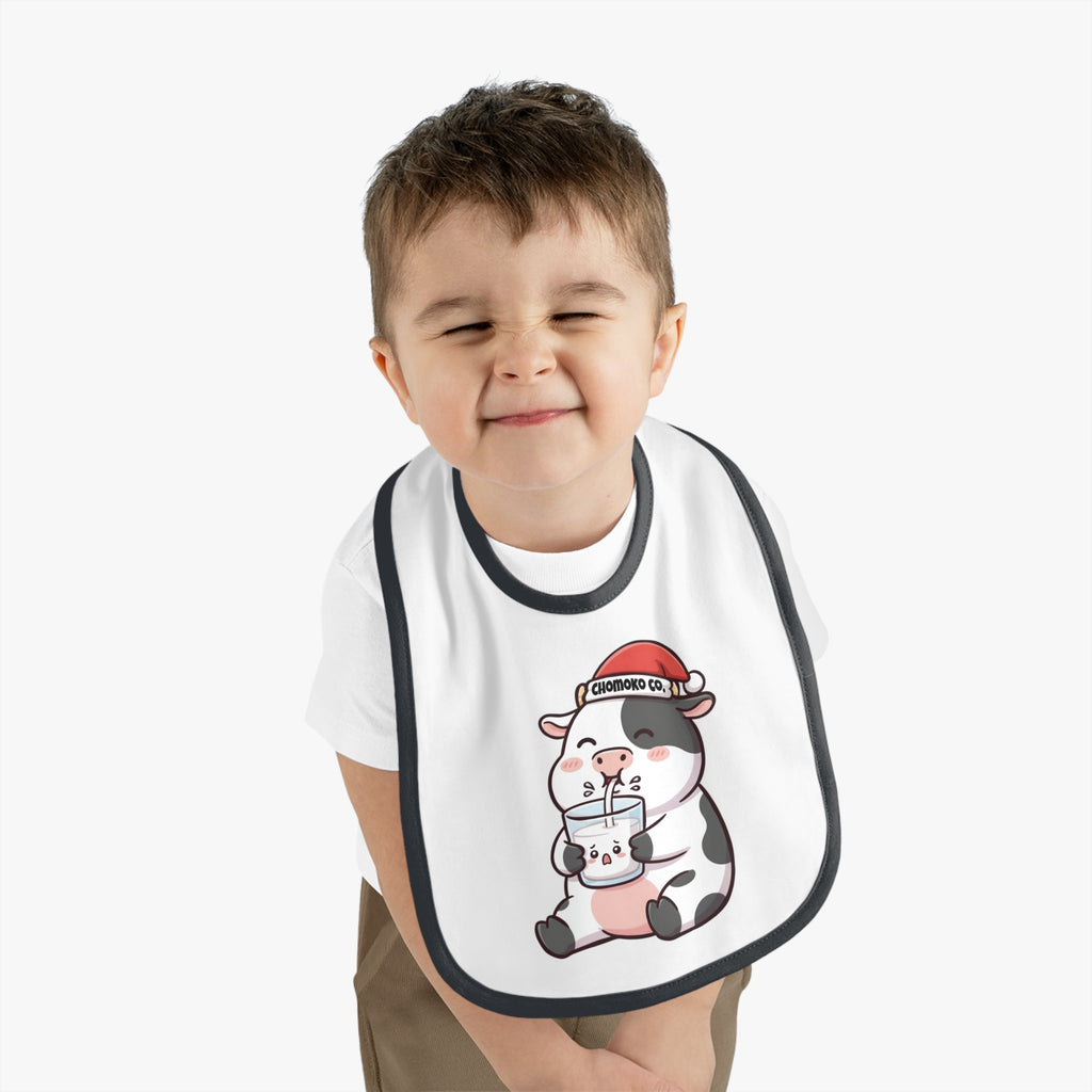 Kolby with Santa hat Baby Bib