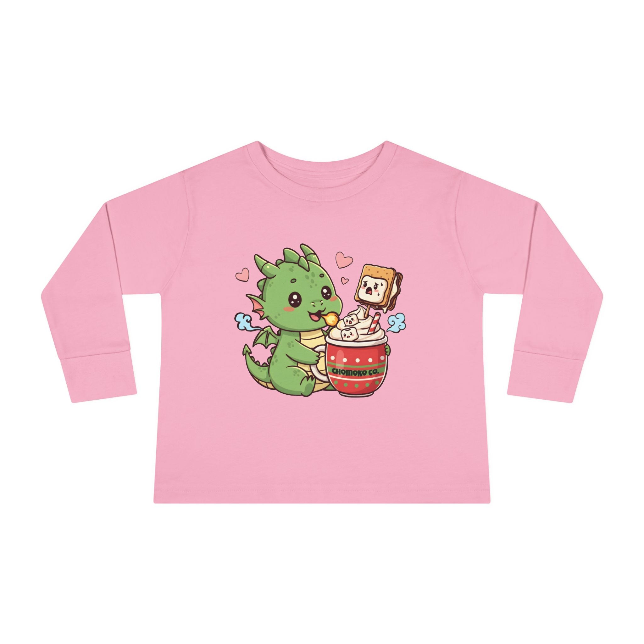Rinzu drinking Hot chocolate Toddler Long Sleeve Tee