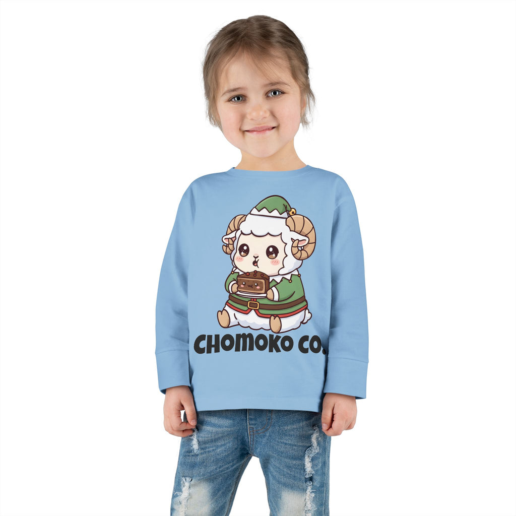 Bashi in an elf costume Toddler Long Sleeve Tee