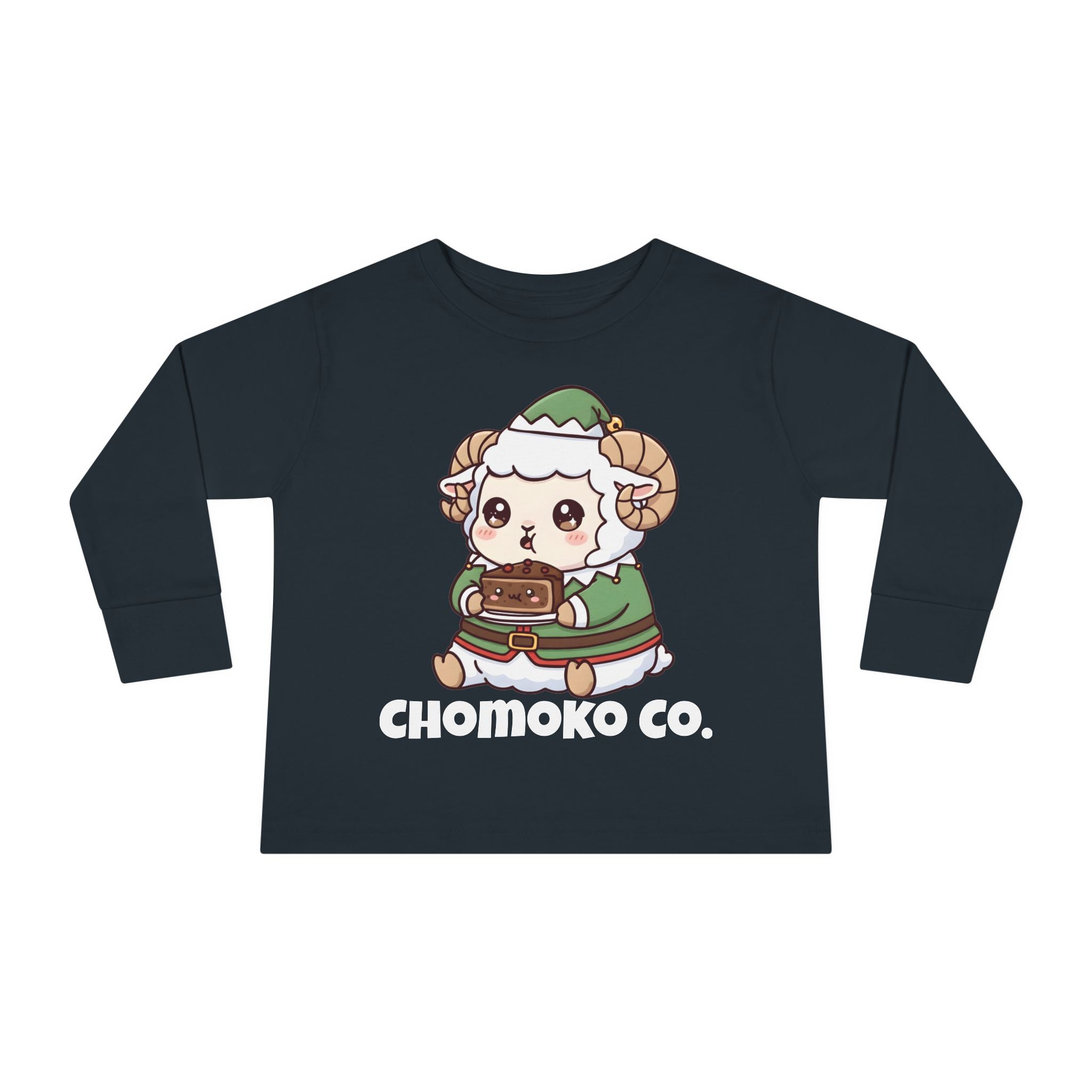 Bashi in an elf costume Toddler Long Sleeve Tee