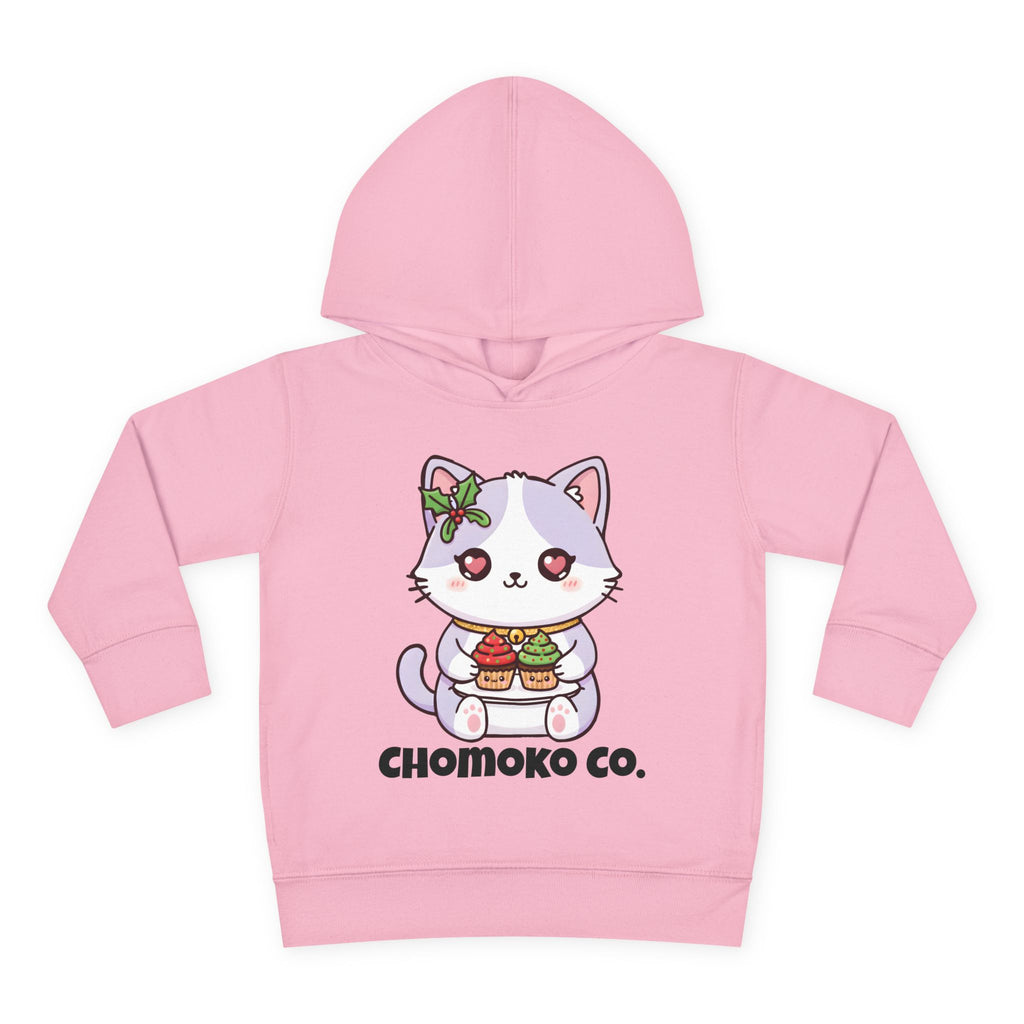 Nori with Christmas Cupcakes Toddler Pullover Fleece Hoodie