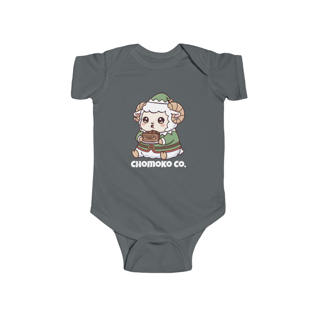 Bashi in an elf costume Infant Fine Jersey Bodysuit