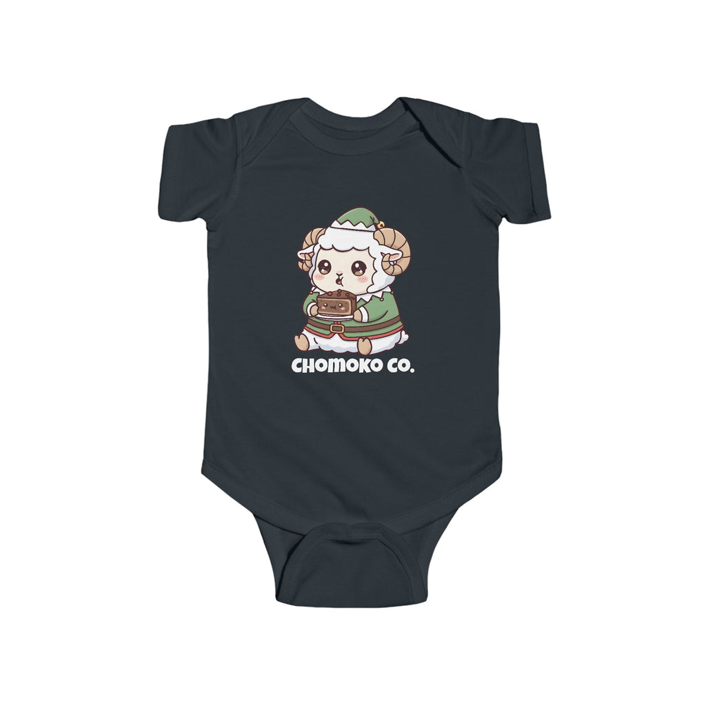 Bashi in an elf costume Infant Fine Jersey Bodysuit