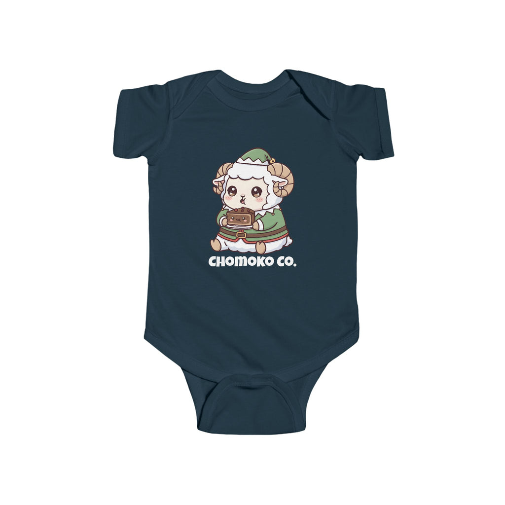 Bashi in an elf costume Infant Fine Jersey Bodysuit