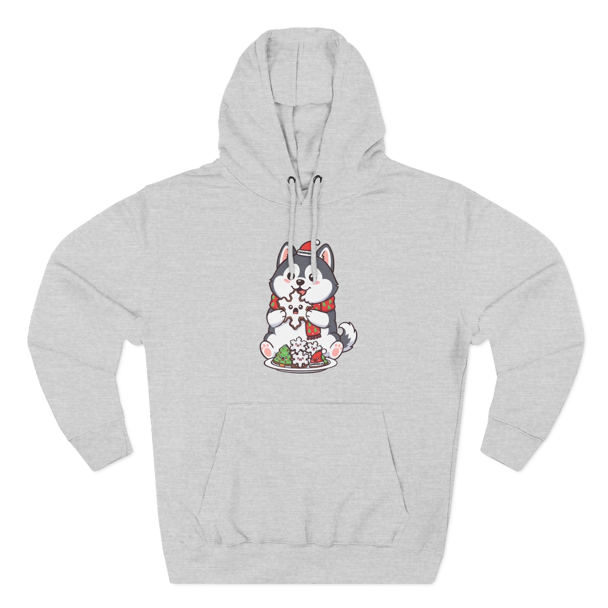 Koda eating Sugar cookies Three-Panel Fleece Hoodie