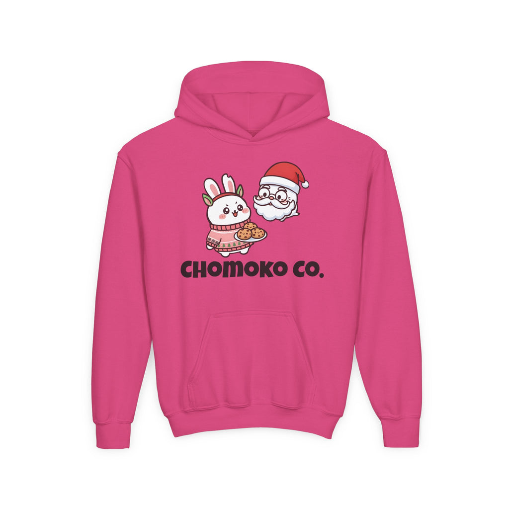 Chomoko and Santa Oji Youth Heavy Blend Hooded Sweatshirt