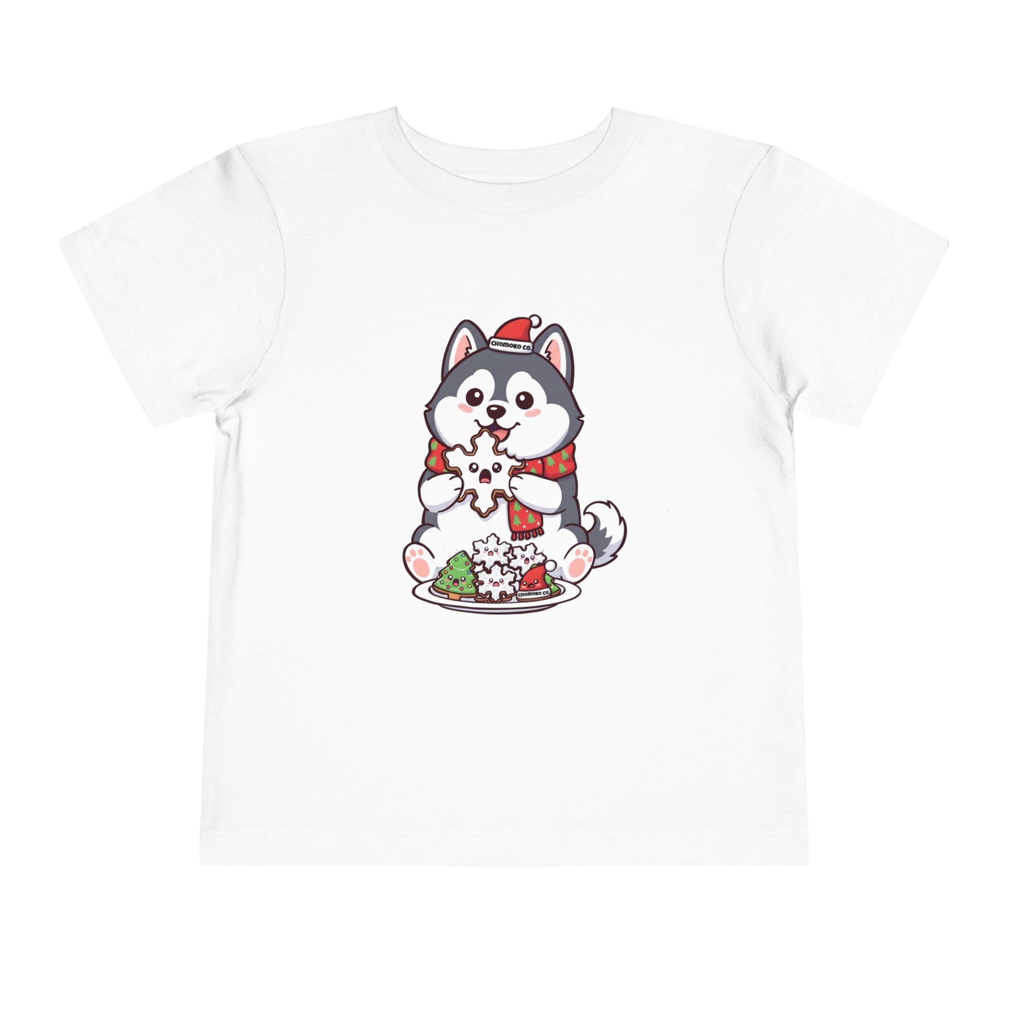 Koda eating Sugar cookies Toddler Short Sleeve Tee
