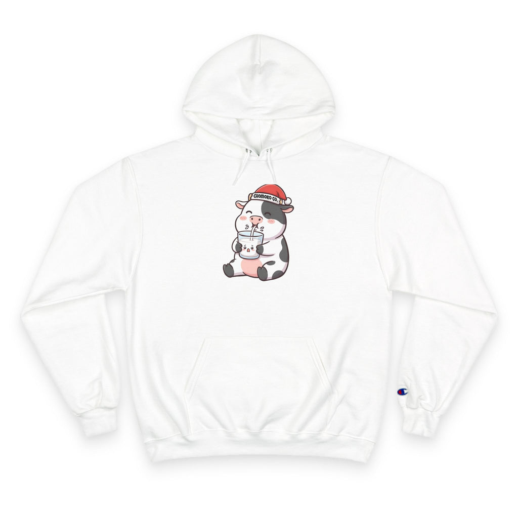 Kolby with Santa hat Champion Hoodie