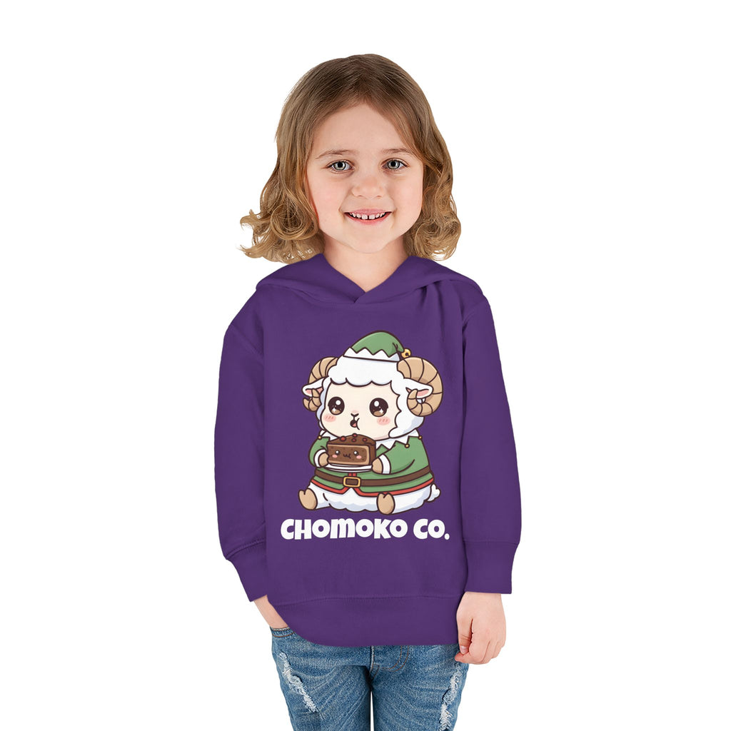 Bashi in an elf costume Toddler Pullover Fleece Hoodie