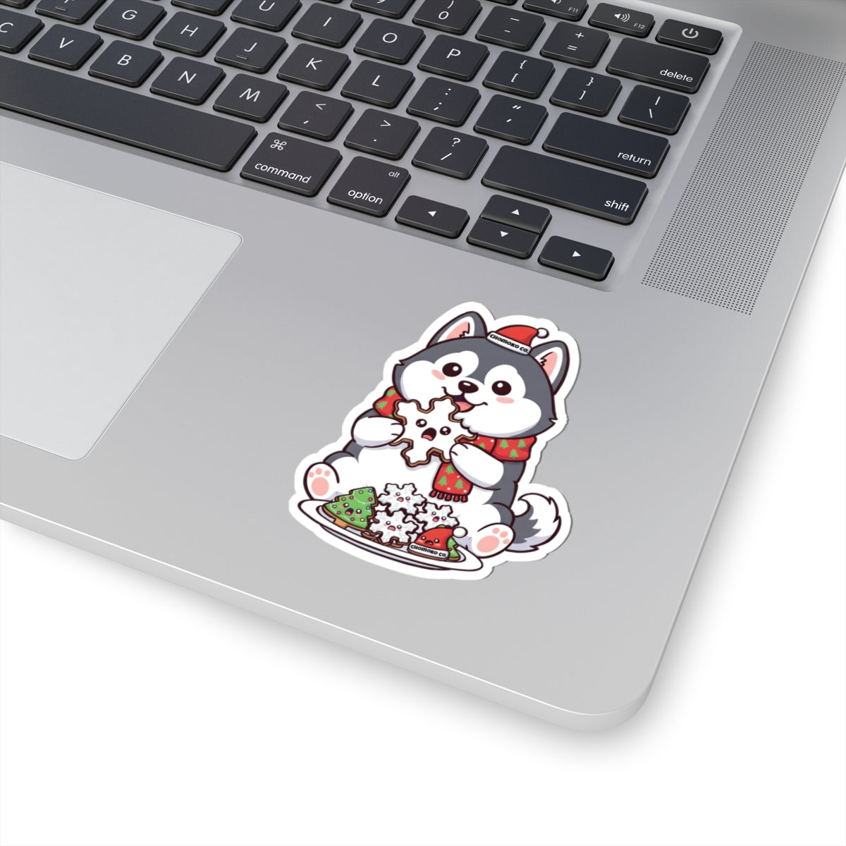 Koda eating Sugar cookies Kiss-Cut Stickers