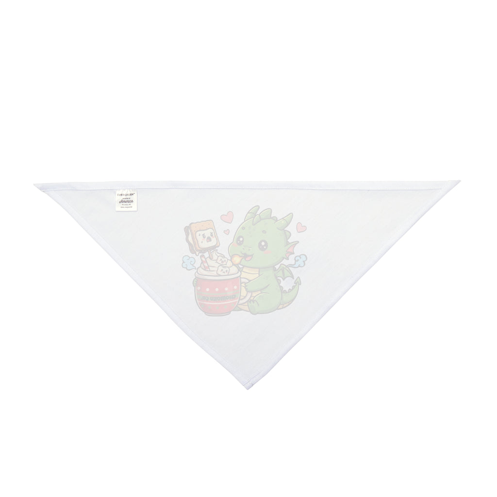 Rinzu drinking smores hot chocolate Pet Bandana