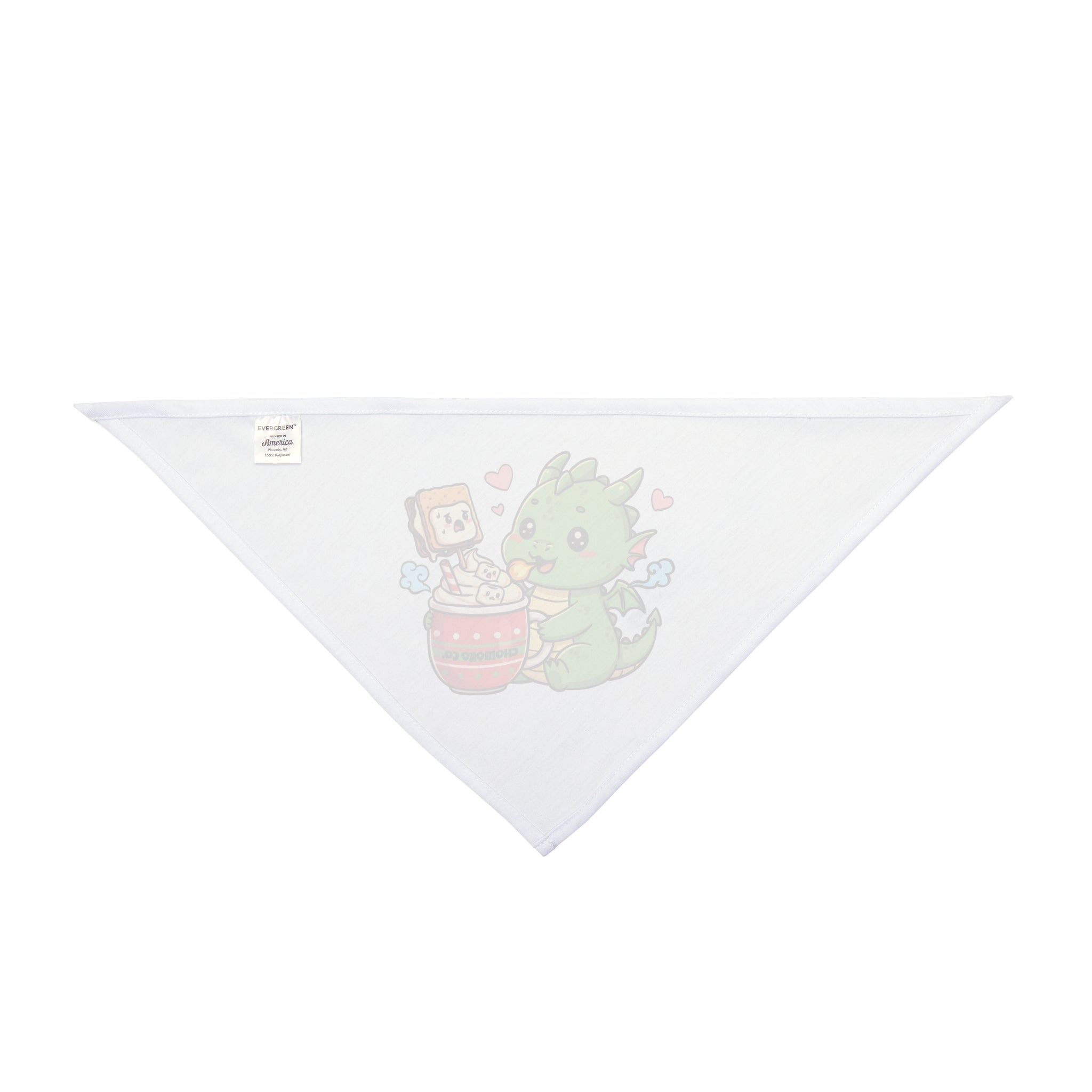 Rinzu drinking smores hot chocolate Pet Bandana