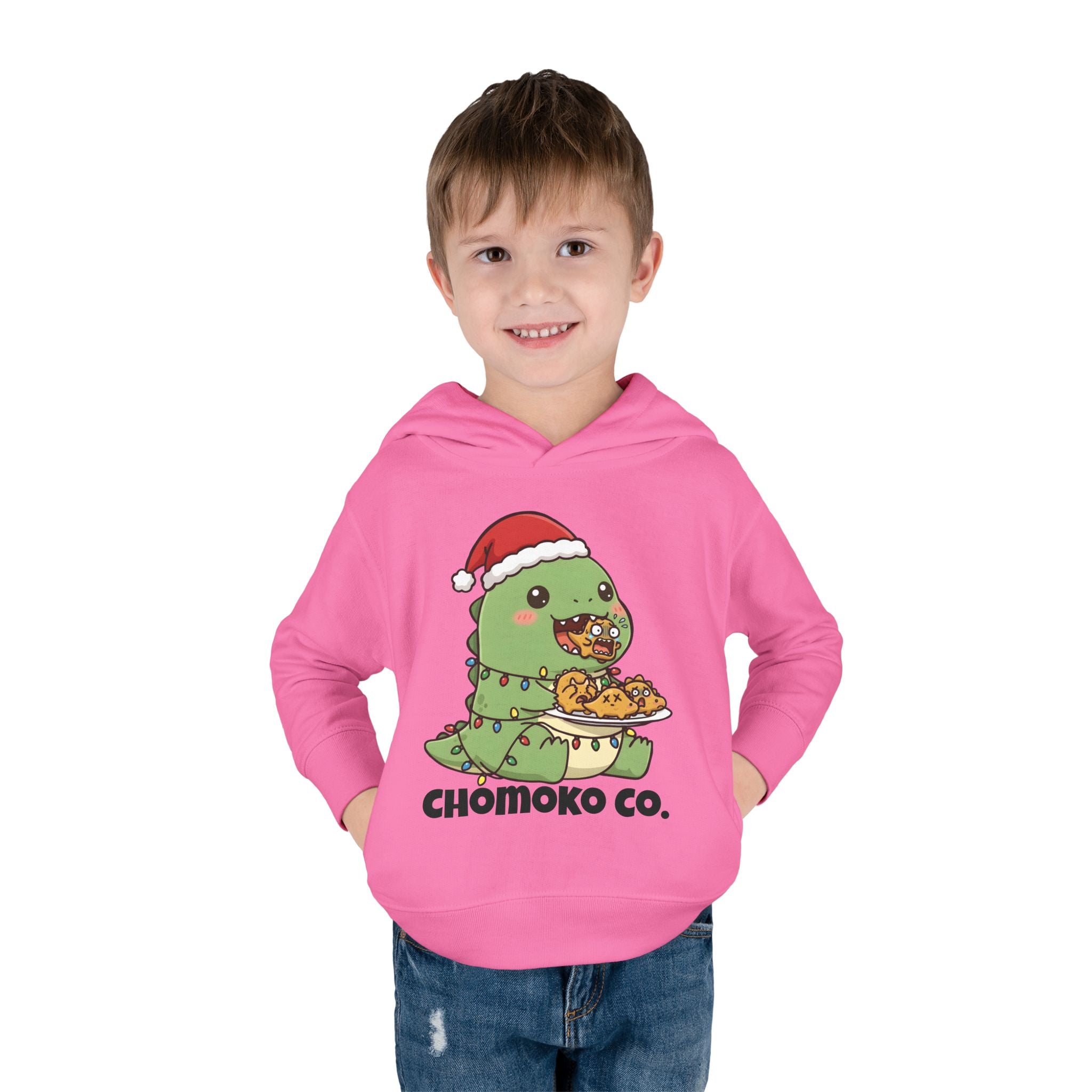 Tatsu with Christmas lights Toddler Pullover Fleece Hoodie
