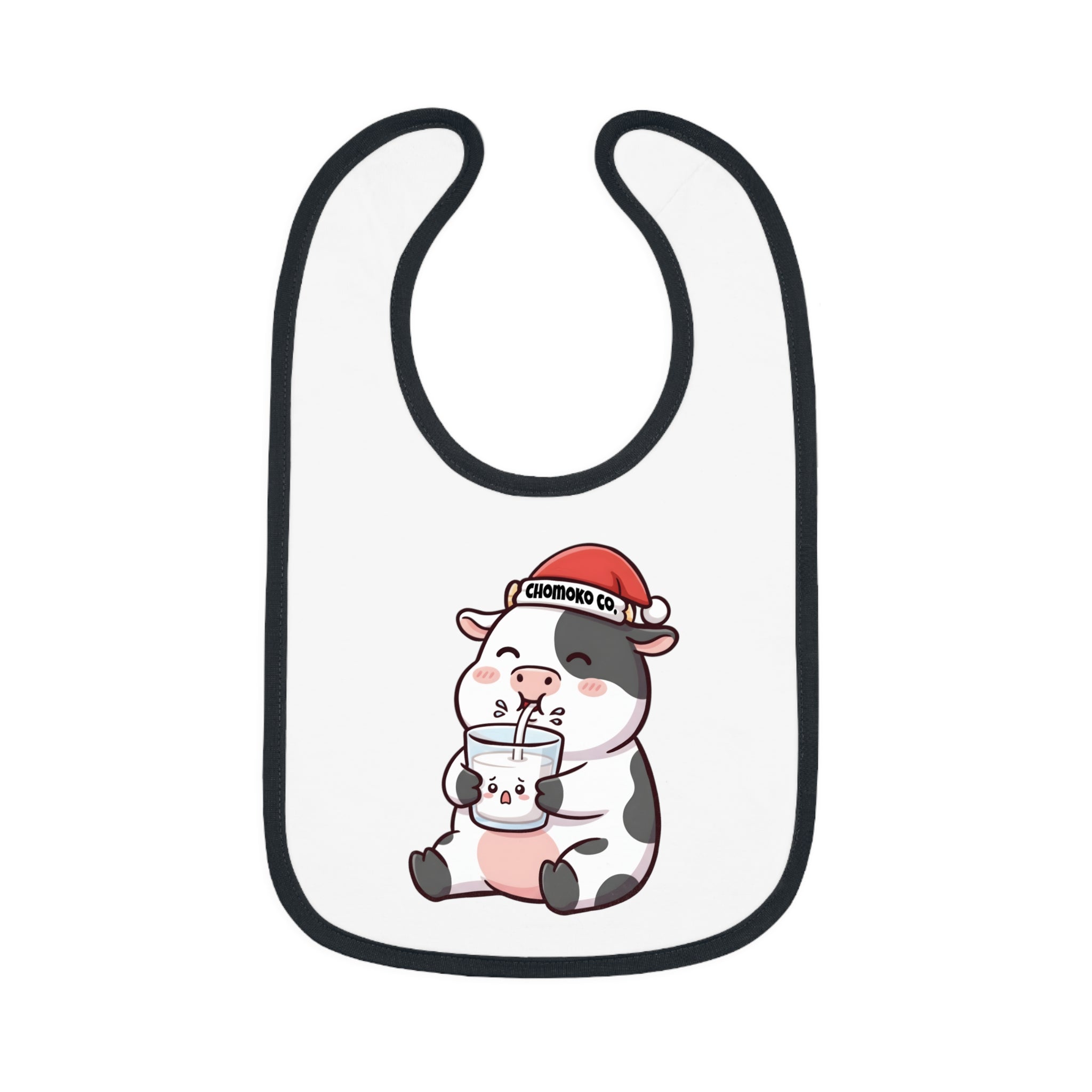 Kolby with Santa hat Baby Bib