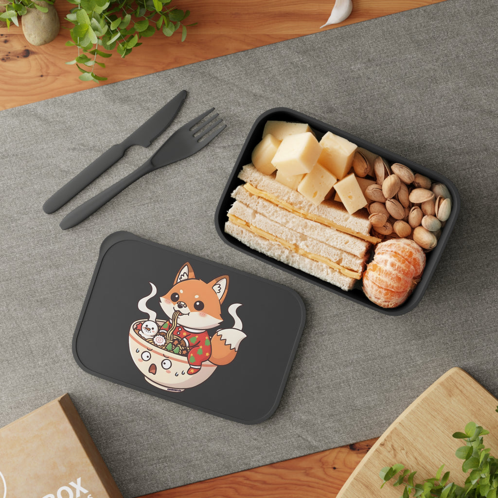 Sumi in Christmas pajamas PLA Bento Box with Band and Utensils